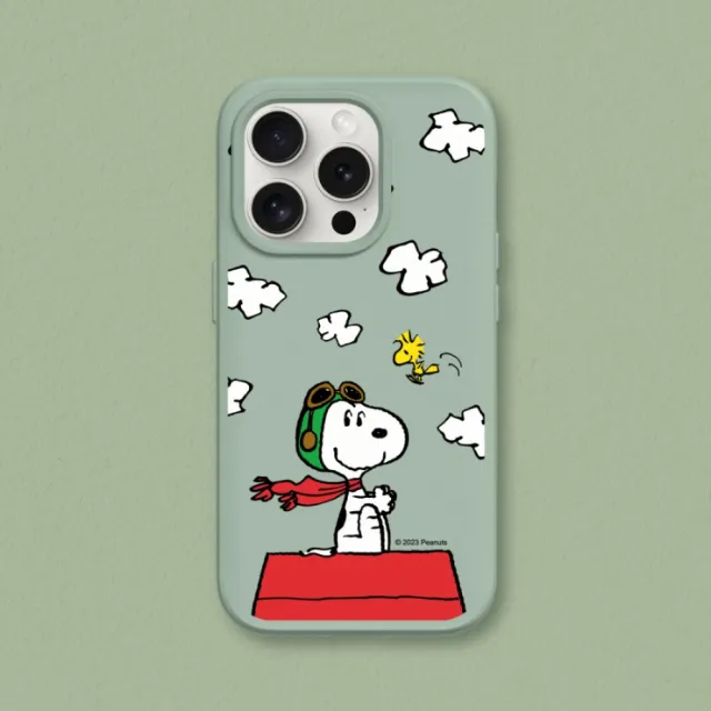 【RHINOSHIELD 犀牛盾】iPhone 14系列  SolidSuit背蓋手機殼/史努比-小小飛行員(Snoopy)