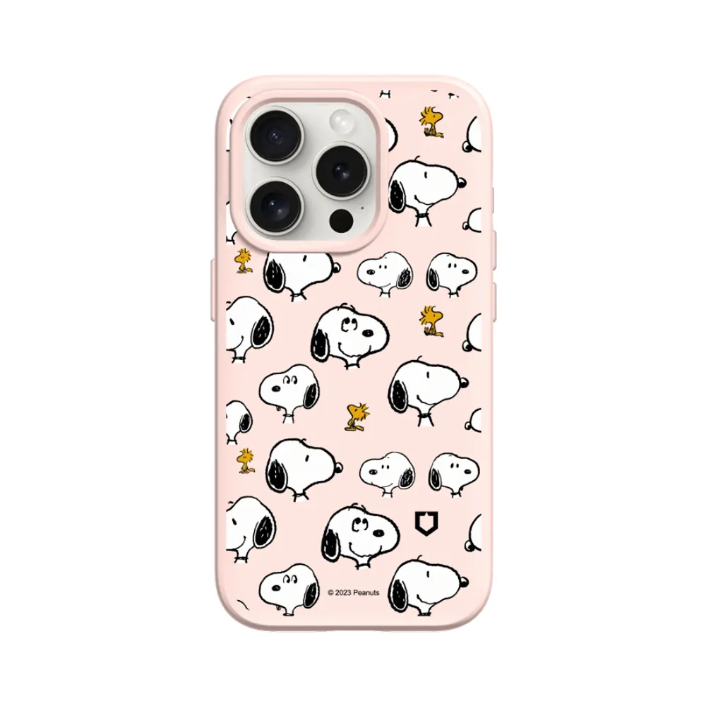 【RHINOSHIELD 犀牛盾】iPhone 14系列  SolidSuit背蓋手機殼/史努比-Sticker-Snoopy&胡士托(Snoopy)