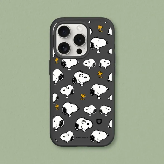 【RHINOSHIELD 犀牛盾】iPhone 14系列  SolidSuit背蓋手機殼/史努比-Sticker-Snoopy&胡士托(Snoopy)