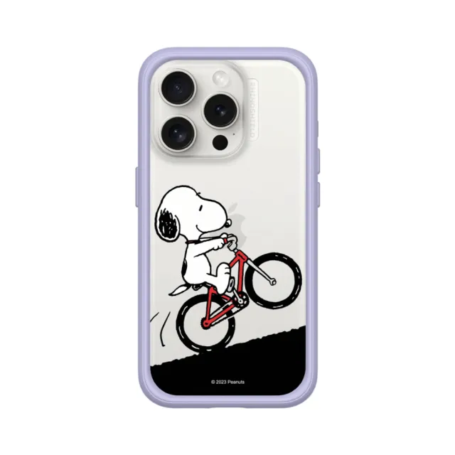 【RHINOSHIELD 犀牛盾】iPhone 15系列  Mod NX手機殼/史努比-騎腳踏車(Snoopy)