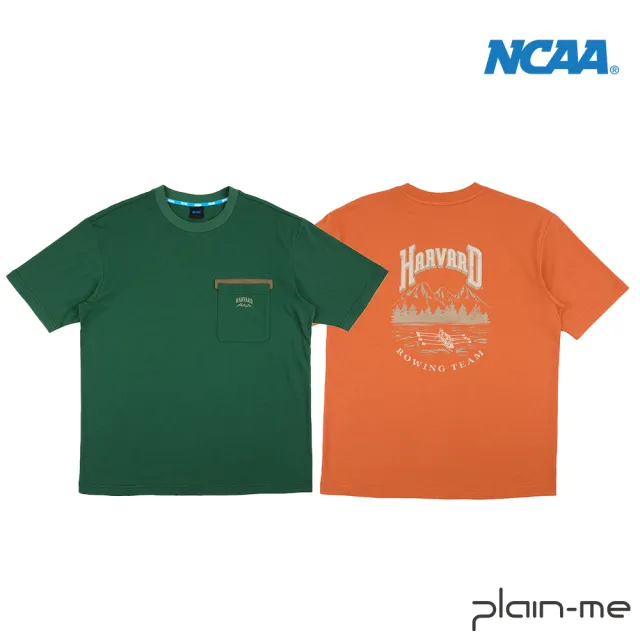 【plain-me】NCAA 微落肩賽艇隊圖T恤 NCAA0145-241(男款/女款 共2色 TEE 短袖 休閒上衣)