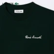 【LACOSTE】女裝-寬版文字印花短袖T恤(深綠色)