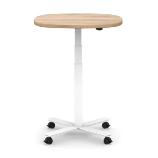【MOTTI】電動升降桌｜Solo 69 x 62.4cm 活動邊桌/咖啡桌/工作桌/書桌(三節式單腳桌几)