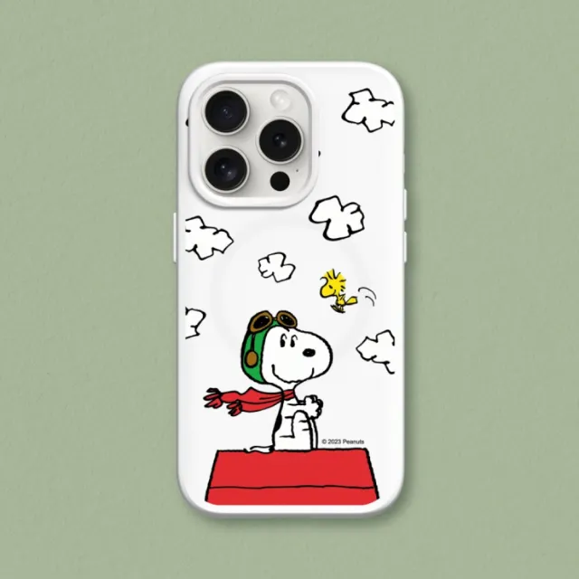 【RHINOSHIELD 犀牛盾】iPhone 12系列  SolidSuit MagSafe兼容 磁吸手機殼/史努比-小小飛行員(Snoopy)