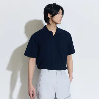 【GAP】男裝 Logo短袖POLO衫-海軍藍(460848)