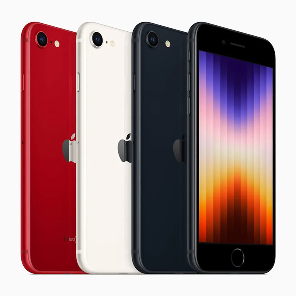 【Apple】A+級福利品 iPhone SE 3 64G 4.7吋（贈充電線+螢幕玻璃貼+氣墊空壓殼）