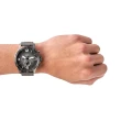 【FOSSIL 官方旗艦館】Nate 酷灰時尚三眼指針手錶 灰色不鏽鋼鍊帶 JR1437