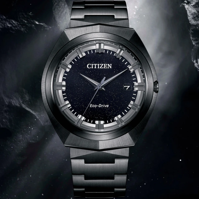CITIZEN 星辰 無際星輝 全球旗艦款 光動能大三針手錶 送行動電源(BN1015-52E)