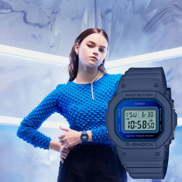 CASIO 卡西歐 G-SHOCK 優雅簡約 玻璃蒸鍍電子錶