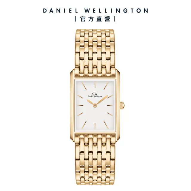 【Daniel Wellington】DW 手錶 Bound 32x22mm 摩登九鍊式精鋼方錶(兩色任選)