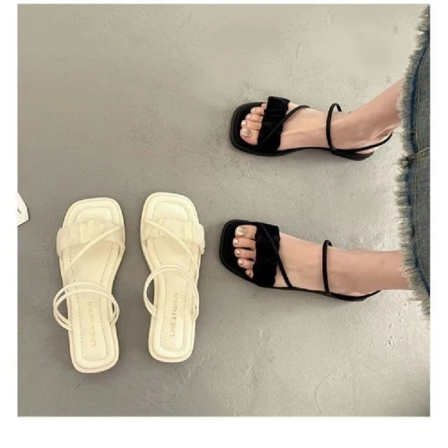 Melissa 前包羅馬混色涼鞋(黑色) 推薦