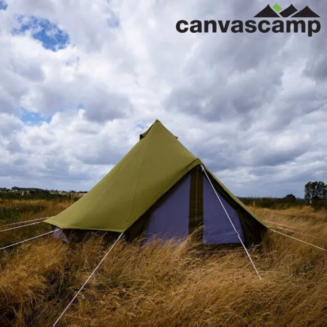 【比利時 CanvasCamp】限量軍綠色/網牆鐘型帳篷/神殿帳/家庭帳篷/豪華露營/商業用(3米)