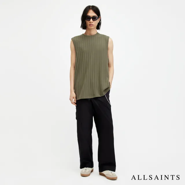 【ALLSAINTS】MADISON 棉質寬鬆無袖背心-橄欖綠 M022JA(舒適版型)