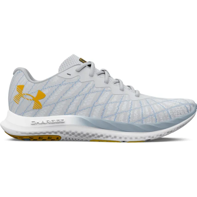 【UNDER ARMOUR】UA 男 Charged Breeze 2 慢跑鞋 運動鞋_3026135-108(白黃)