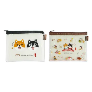 【三瑩文具】柴之助 / B6彩印透明網格袋 /收納袋/防水透明(SBG-345)
