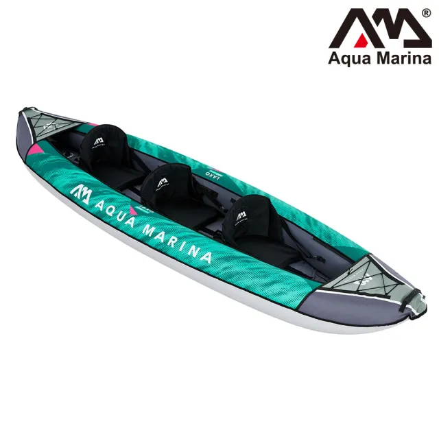 【Aqua marina】充氣三人獨木舟-休閒型 LAXO LA-380(KAYAK 皮艇 皮划艇 平靜水域 水上活動)