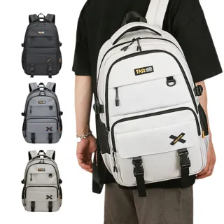 【MoodRiver】個性 男生 後背包 大容量 雙肩包 學生書包 背包 包包 筆電背包 筆電包 商務 通勤 防潑水