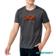 【MISPORT 運動迷】台灣製 運動上衣 T恤 - 桌球遊戲 - STAGE1/運動排汗衫(MIT專利呼吸排汗衣 氣孔衣)