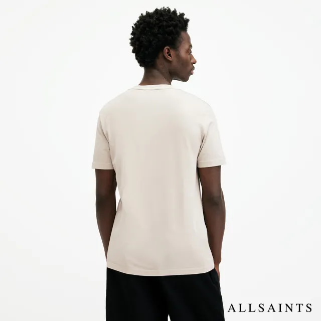 【ALLSAINTS】OSSAGE 純棉修身公羊頭骨短袖T恤-MILKY GREY MD095Z(修身版型)