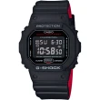 【CASIO 卡西歐】G-SHOCK 經典人氣電子錶-紅黑(DW-5600HR-1)