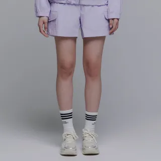 【National Geographic 國家地理官方旗艦】女裝 CYGNUS 平織工裝短褲 - 紫色(女款短褲/工裝必備)