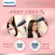 【Philips 飛利浦】沙龍級護髮負離子吹風機-霧藍黑(BHD518/01)