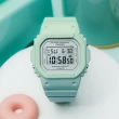 【CASIO 卡西歐】BABY-G 春季色彩方形女錶電子錶-鼠尾草綠(BGD-565SC-3)