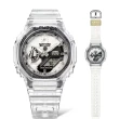 【CASIO 卡西歐】G-SHOCK 40周年透明限量版透視機芯手錶(GMA-S2140RX-7A)