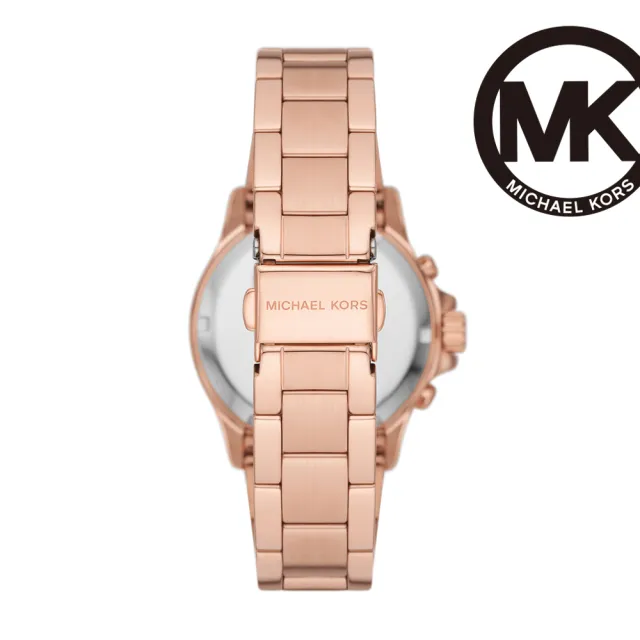 【Michael Kors 官方直營】Everest 永恆焦點個性女錶 玫瑰金不鏽鋼鍊帶  手錶 36MM MK7213