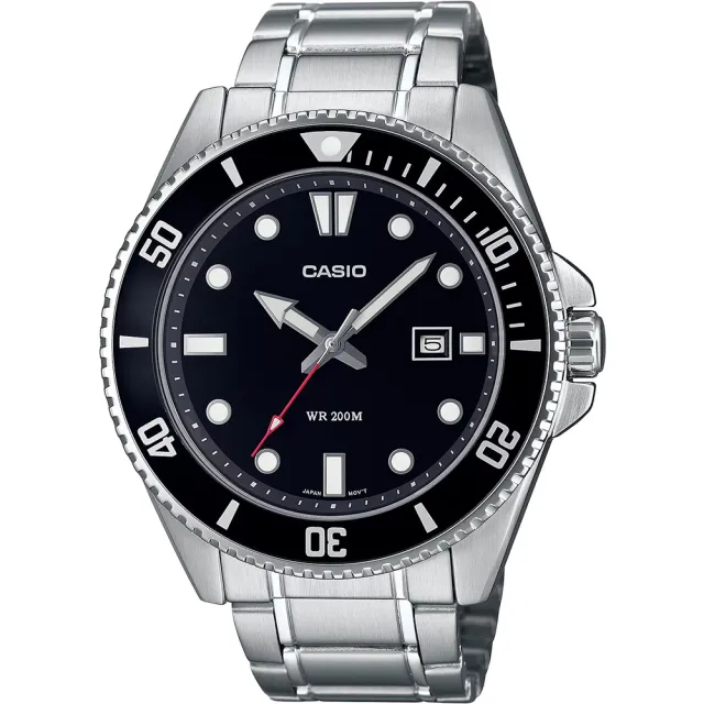 【CASIO 卡西歐】黑水鬼 槍魚 200米潛水錶 運動手錶 考試手錶 學生錶 送禮 禮物 推薦(MDV-107D-1A1V)