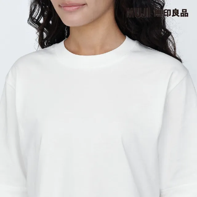 【MUJI 無印良品】女棉混聚酯纖維涼感寬版短袖T恤(共7色)