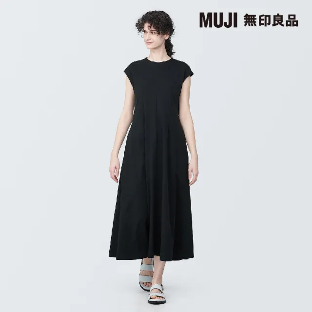 【MUJI 無印良品】女有機棉不易汗染無袖洋裝(共2色)