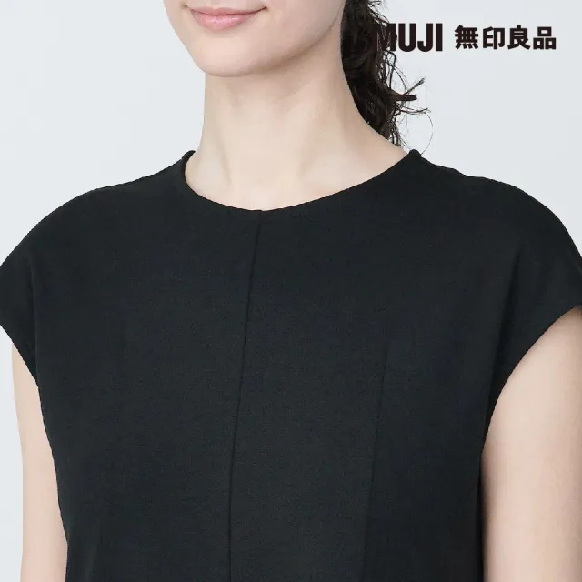 【MUJI 無印良品】女有機棉不易汗染無袖洋裝(共2色)