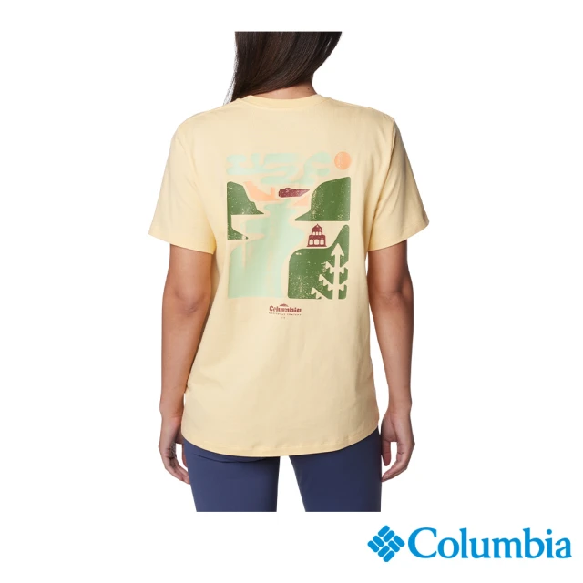 Columbia 哥倫比亞 女款-Boundless Beauty™短袖上衣-柔黃色(UAR57950SY/IS)