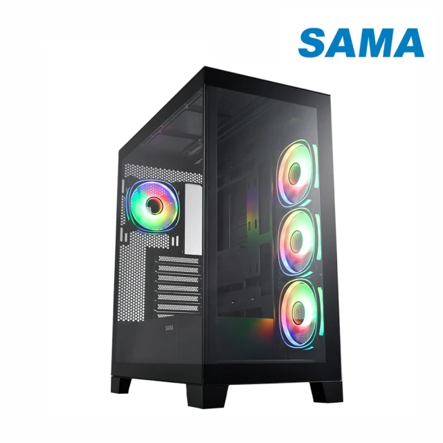SAMA 先馬 元境界 ATX 電腦機殼(黑色/支援背插式ATX)