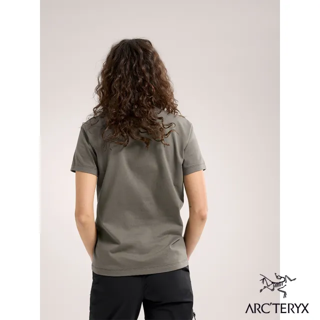 【Arcteryx 始祖鳥官方直營】女 Bird 短袖休閒Tee(糧草綠)