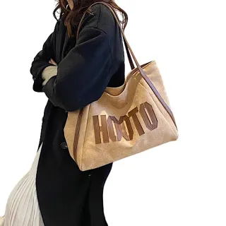 【89 zone】法式古典簡約質感絨面 單肩包 斜挎包 手提包 托特包(卡其/黑/深棕)