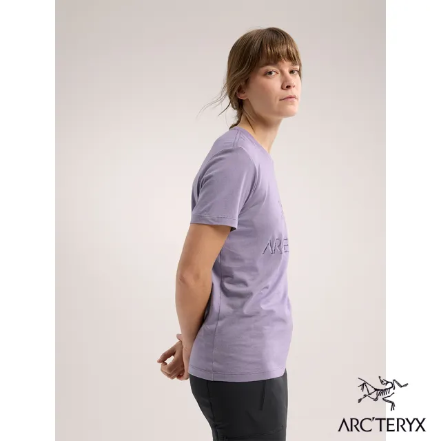 【Arcteryx 始祖鳥官方直營】女 ArcWord 短袖休閒Tee(藍香紫)