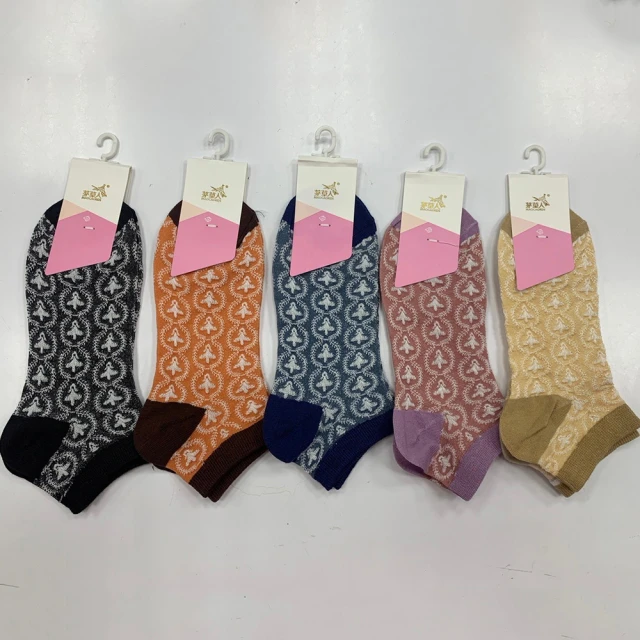 IMACOIMACO 復古花朵日系棉質短襪(10雙組)