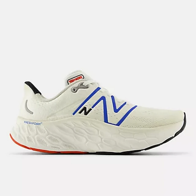 NEW BALANCE NB Fresh Foam X More v4 跑步鞋 運動鞋 慢跑鞋 緩震 男鞋 藍白色(MMORCE4-2E)