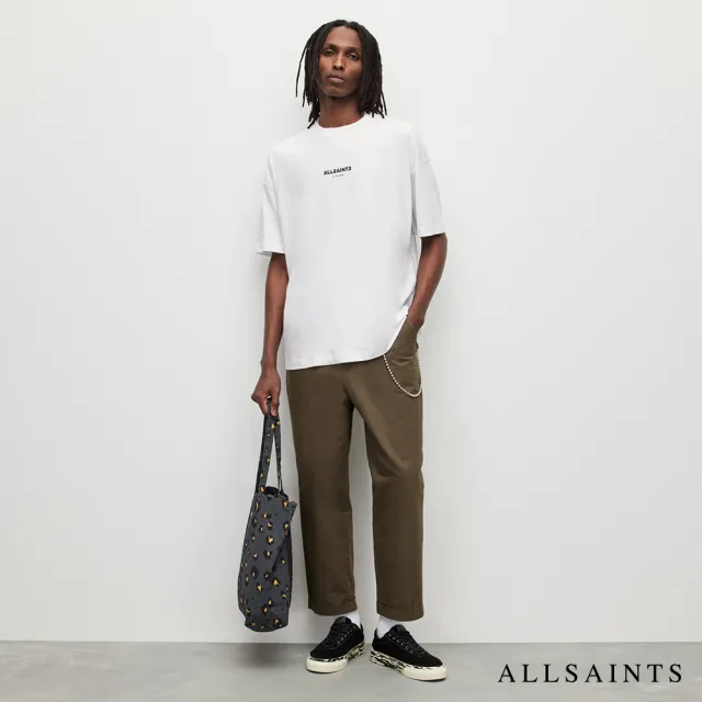 【ALLSAINTS】SUBVERSE 純棉寬鬆LOGO短袖T恤-白 MG292Y(寬鬆版型)