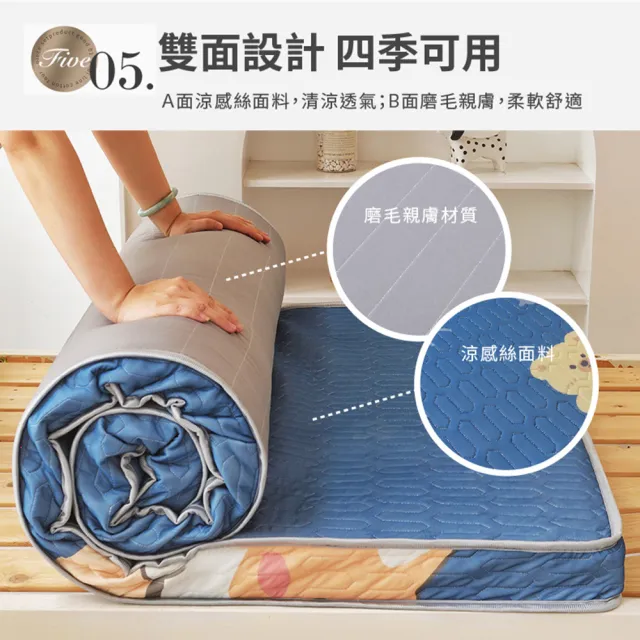 【CGW】冰絲床墊升級乳膠表布床墊尺寸單人折疊床墊(宿舍床墊 軟墊 涼墊 摺疊床墊)