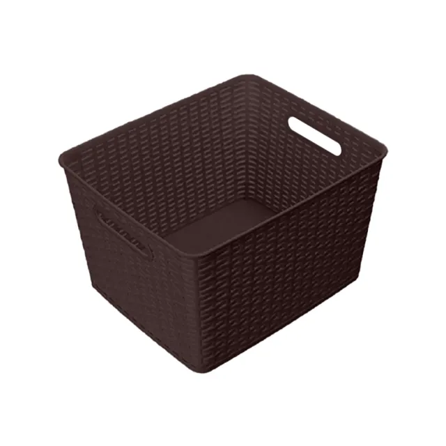 【KEYWAY 聯府】藤藝收納籃19L（1入）置物籃GB105