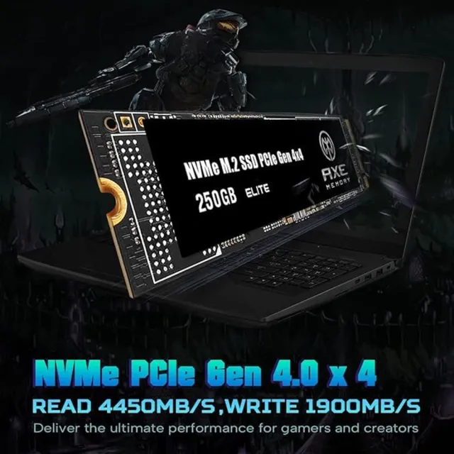 【AXE MEMORY】M.2 2280 固態硬碟 Elite Internal SSD Gen4 PCIe NVMe(500GB-台灣製 讀：4500M/寫：1900M)