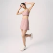 【Mollifix 瑪莉菲絲】抗菌雙層運動褲裙、短裙、瑜珈服(粉卡其)