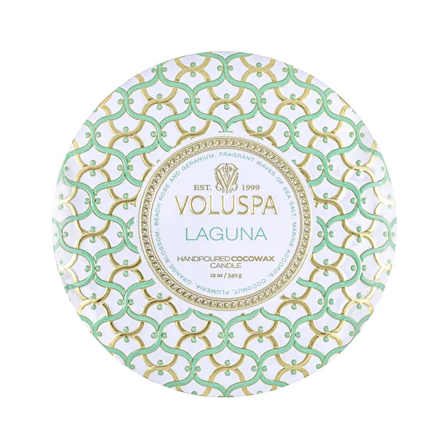 【VOLUSPA】美國Voluspa 白屋系列 拉古納 香氛蠟燭 12oz
