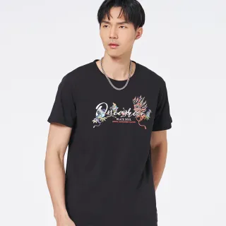 【BLUE WAY】男裝 和藝術日式元素文字側鬼 短袖 上衣-鬼洗