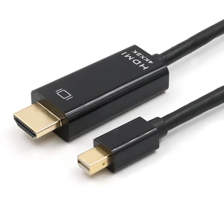 【台灣霓虹】4Kx2K Mini DP公轉HDMI公1.8米轉接線