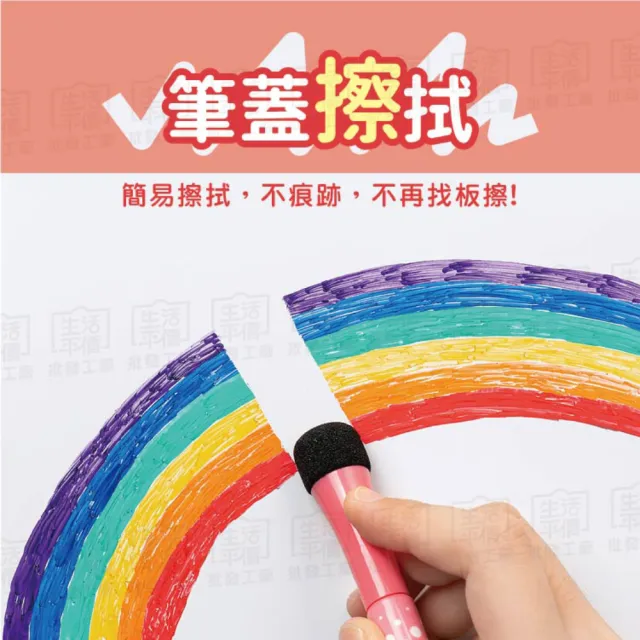 【Finger Pop 指選好物】白板筆(細白板筆 8色白板筆 彩色白板筆 可擦白板筆 磁吸 吸附細字白板筆)
