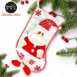 【摩達客】耶誕-聖誕老公公紅衣白色聖誕襪